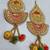 gota patti shubh labh side door hanging for home decoration  diya flower toran room decoration (pack of 2)
