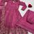 Women’s Pink Embroidered Anarkali Kurta Set with Dupatta & Palazzo