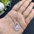 Bridal Jewelry Set: Pink Tear-Drop Necklace, Earrings, Maang Tikka – Silver Finish Indian Ethnic Weddings