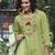 Green & Pink Floral Embroidered Pure Cotton Kurta With Trousers & Dupatta