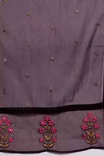 Floral Embroidered Regular Kurta with Trousers & Dupatta