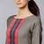 Women Grey Kurta with Palazzos & With Dupatta