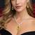 Yellow Teardrop Crystal Necklace Earrings Set | Silver Bridal Jewelry