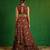Maroon Digital Printed Georgette Lehenga Set