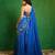 Royal Blue Embroidered Crepe Lehenga Set