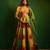Yellow Green Printed Crepe And Glass Organza Lehenga Set