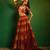Maroon Digital Printed Crepe And Organza Lehenga Set