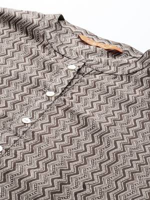 Printed Pure Cotton Kurta with Trousers & With Dupatta 2
