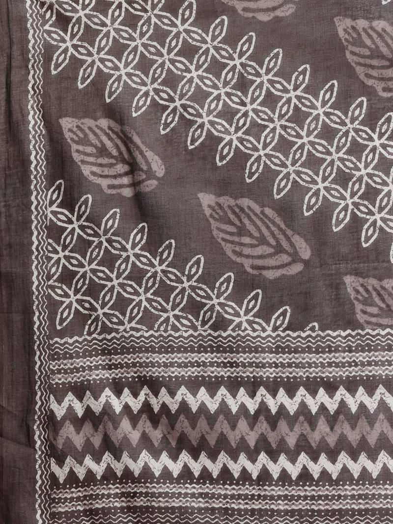 Printed Pure Cotton Kurta with Trousers & With Dupatta