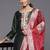 Floral Embroidered Sequinned Liva Kurta with Trousers & With Dupatta