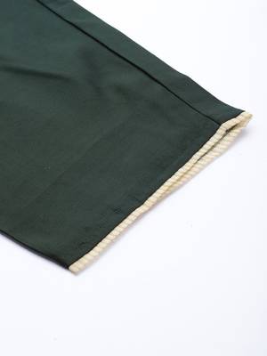 Floral Embroidered Sequinned Liva Kurta with Trousers & With Dupatta 8