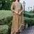 Floral Embroidered Sequinned Staight Kurta & Trousers With Dupatta