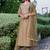 Floral Embroidered Sequinned Staight Kurta & Trousers With Dupatta
