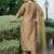 Floral Embroidered Sequinned Staight Kurta & Trousers With Dupatta