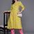 Floral Printed Empire Gotta Patti Pure Cotton Kurta With Trousers