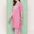 Women Floral Printed Regular Gotta Patti Cotton Kurta with Trousers & Dupatta