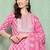 Women Floral Printed Regular Gotta Patti Cotton Kurta with Trousers & Dupatta