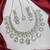 Crystal Bridal Necklace Earrings Set, CZ Statement Jewelry, Indian Wedding Glamour