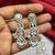 Crystal Bridal Necklace Earrings Set, CZ Statement Jewelry, Indian Wedding Glamour