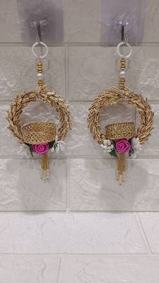 tea light flower small hanging for home decoration hanging decor (pack of 2) 1