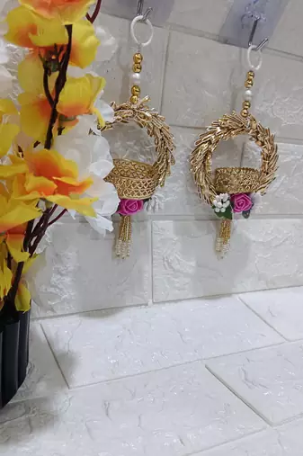 tea light flower small hanging for home decoration hanging decor (pack of 2)