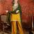 Mustard silk blend embroidered readymade suit set