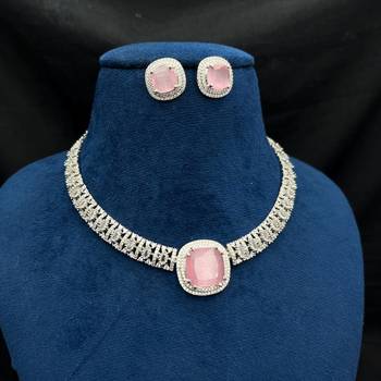 Elegant Silver-Tone Bridal Jewelry | Cushion Cut Statement Set | Gift for Her 2