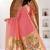Womens elegant peach pink cotton silk saree with golden zari border and paithani inspired pallu