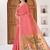 Womens elegant peach pink cotton silk saree with golden zari border and paithani inspired pallu