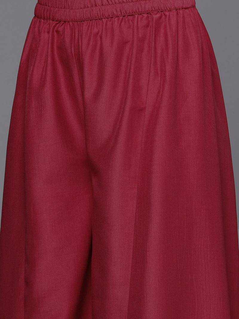 Floral Anarkali Kurta with Palazzos & Dupatta