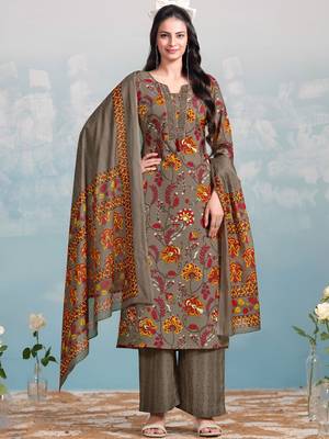 Women Ethnic Motifs Printed Regular Kurta with Trousers & With Dupatta 1