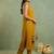 Women Ethnic Motifs Embroidered Regular Thread Work Silk Georgette Kurta with Trousers