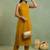 Women Ethnic Motifs Embroidered Regular Thread Work Silk Georgette Kurta with Trousers