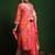 Bandhani Printed V-Neck Thread Work Kurta With Trousers & Dupatta