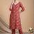 Women Floral Printed Regular Chikankari Kurta with Trousers & With Dupatta