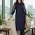 Women Ethnic Motifs Embroidered Panelled Thread Work Kurta with Trousers
