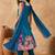 Women Floral Printed Regular Beads and Stones Kurta with Trousers & With Dupatta