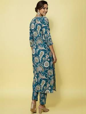 Women Ethnic Motifs Printed Regular Kurta with Trousers & With Dupatta 5