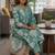 Women Floral Printed Regular Pure Cotton Kurta with Trousers & With Dupatta