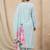 Women Floral Regular Thread Work Kurta with Trousers & With Dupatta