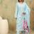 Women Textured Embroidered Kurta with Trousers & Dupatta