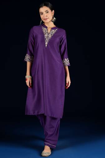 Women Regular Kurta with Trousers & Dupatta