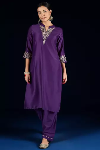 Women Regular Kurta with Trousers & Dupatta