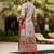 Women Ethnic Motifs Printed Regular Chanderi Silk Kurta with Trousers