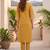 Women Floral Embroidered Regular Thread Work Pure Cotton Kurta with Trousers & With Dupatta