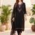 Women Floral Embroidered Regular Thread Work Kurta with Trousers & With Dupatta