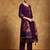Women Floral Yoke Design Regular Thread Work Kurta with Trousers & With Dupatta