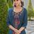 Floral Yoke Design Thread Work Straight Kurta With Salwar & Dupatta