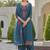 Floral Yoke Design Thread Work Straight Kurta With Salwar & Dupatta