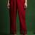 Thread Work V-Neck Straight Kurta With Trousers And Dupatta